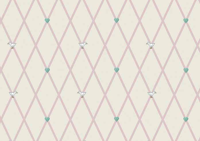 Puddle Down, Trellis Dolly Mix - Roman Blind - Image 7